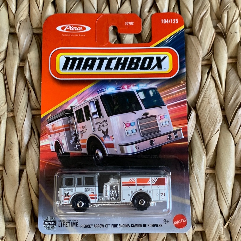 Pierce Dash Fire Engine Truck Matchbox FireEngine Firetruck Mattel Diecast Toy 🆕
